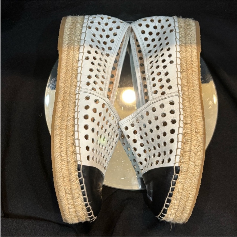 EUC LOEFFLER RANDALL 10 Women’s  Perforated Espadrille Slip-On - Picture 3 of 10